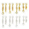 Kissitty 32 Sets 16 Styles Brass Magnetic Clasps KK-KS0001-28-9