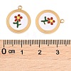 304 Stainless Steel Enamel Pendants STAS-L022-177B-G-3