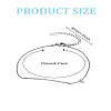 1Pc Stainless Steel Chain Anklet for Women AJEW-LP0006-48A-P-2