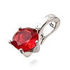 Brass Micro Pave Cubic Zirconia Charms KK-D356-05C-P-2