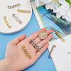 8Pcs 2 Colors Alloy Curb Chain Shoe Decorations FIND-HY0003-97-4