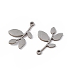 Non-Tarnish 304 Stainless Steel Pendants STAS-E186-06P-2