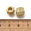 Brass Micro Pave Clear Cubic Zirconia European Beads ZIRC-I070-146G-2