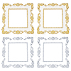 AHANDMAKER 4Sets 2 Colors Plastic Switch Decorated Frame DIY-GA0002-36-1