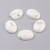 Natural Howlite Flat Back Cabochons G-G741-30x40mm-19-1