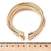 Iron Multi-strand Snake Chain Cuff Bangles for Women BJEW-P390-01B-G-3