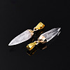 Natural Quartz Crystal Pendants G-N345-01A-2