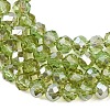 Electroplate Glass Beads Strands EGLA-A034-T4mm-K15-4