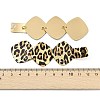 Leopard Print Alloy Dangle Stud Earrings EJEW-K304-01B-G-6