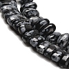 Natural Snowflake Obsidian Beads Strands G-Q167-B22-01-4