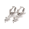 Non-Tarnish 3 Pairs 3 Styles 304 Stainless Steel Hoop Dangle Earrings for Women EJEW-K279-09B-P-3