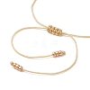 Adjustable Handmade MIYUKI Glass Seed Beads & Natural Agate Charm Bracelets BJEW-MZ00248-03-4