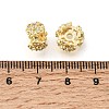 Brass Micro Pave Clear Cubic Zirconia Spacer Beads LS-KK-Z156-09G-2