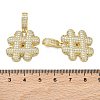 Brass Micro Pave Cubic Zirconia Pendants KK-P345-17G-05-3