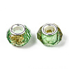 Transparent Resin Rondelle European Beads RESI-N044-01I-2
