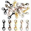 20Pcs 5 Colors Zinc Alloy Double Lobster Claw Clasps FIND-TA0002-49-9