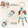 12Pcs 6 Styles Tree of Life Gemstone Keychians KEYC-GO00004-3