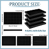 4Pcs 4 Styles Wood Covered with PU Leather Jewelry Display Trays for Earrings Rings Bracelets Necklaces ODIS-FG0002-12-2