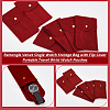 Rectangle Velvet Single Watch Storage Bag with Flip Cover ABAG-WH0038-59-4