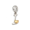 Brass European Dangle Charms KK-Z097-01I-GP-1