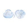 Baking Paint Transparent Glass Bead Caps DGLA-N014-09A-05-2