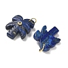 Dyed Natural Lapis Lazuli Carved Pendants GG-CBA67BD-02G-G-2