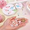 15Pcs Luminous Resin Sequins Pendants RESI-TA0004-20B-7
