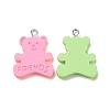 Opaque Resin Pendants RESI-C026-01P-2