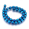 Electroplate Non-magnetic Synthetic Hematite Bead Strands G-I208-14-2