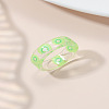 Summer Transparent Resin Fruit Pattern Finger Rings for Women WGF91BA-20-1