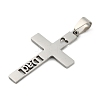 Non-Tarnish Father's Day 201 Stainless Steel Pendants STAS-N103-189P-2