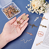 44Pcs 4 Colors Alloy Open Back Bezels Settings FIND-PH0003-03-7