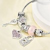 Alloy European Beads Charm Bracelets BJEW-F495-05P-5