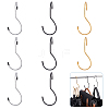 AHADEMAKER 9Pcs 3 Colors Iron Hook Hangers AJEW-GA0005-66-1