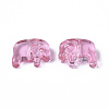 Transparent Spray Painted Glass Beads X1-GLAA-T022-01-D04-2