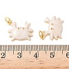 Brass Enamel Pendants KK-CJC0013-10G-01-RS-3