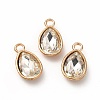 Faceted Glass Rhinestone Pendants GLAA-I051-A02-2