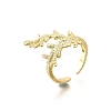 Brass Cuff Rings for Women RJEW-F184-08H-G-2