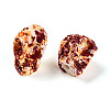 Spray Painted Resin Beads Strands RESI-N041-01B-3