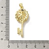 Rack Plating Brass Micro Pave Clear Cubic Zirconia Pendant Settings KK-H485-04G-3