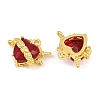 Brass & Faceted Glass Connector Charms GL-CBA96FD-03B-G-3