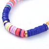 Handmade Polymer Clay Heishi Bead Stretch Bracelets BJEW-JB05076-01-4