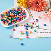Mixed Color Acrylic Enamel Beads SACR-TA0001-08-5