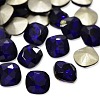 Faceted Square Glass Pointed Back Rhinestone Cabochons RGLA-A003-10x10mm-S06-1