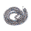 Electroplate Transparent Glass Beads Strands LS-EGLA-N054-T4mm-A01-2