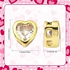 6Pcs 3 Colors Brass Micro Pave Cubic Zirconia Heart Slide Charms ZIRC-YW0001-36A-3
