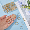 SUNNYCLUE 80Pcs 2 Colors Alloy Linking Rings FIND-SC0008-50-3