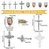 SUNNYCLUE DIY Rosary Bead Style Jewelry Making Findings Kit DIY-SC0024-09-2