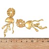 304 Stainless Steel Stud Dangle Earrings for Women EJEW-JE07475-02-5