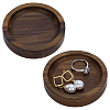 Flat Round Wood Jewelry Plate DJEW-WH0027-06B-1